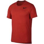 T-shirts col rond Nike Dri-FIT rouges respirants à manches courtes à col rond Taille S pour homme en promo 