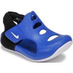 Claquettes de piscine Nike Sunray Protect bleues Pointure 25 avec un talon jusqu'à 3cm pour enfant en promo 
