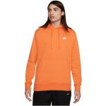 Sweats Nike orange en polaire à capuche à manches longues Taille L pour homme en promo 