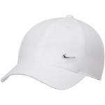 Casquettes Nike Swoosh blanches en polyester Taille L pour femme 