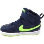 Nike Court Borough Mid 2 (TDV), Chaussures de Basket Unisexe-Enfants, Bleu citron, 29.5 EU