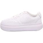 Chaussures de sport Nike Court Vision Alta blanches en cuir Pointure 41 look fashion pour femme en promo 