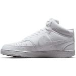 Chaussures de sport Nike Court Vision blanches en cuir Pointure 43 look fashion pour homme en promo 