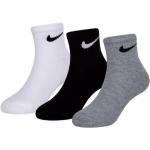 Chaussettes Nike blanches enfant en lot de 3 look fashion 