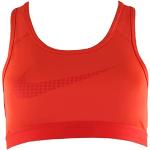 Brassières de sport Nike rouges en polyester lavable en machine discipline fitness Taille XL pour femme 