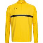 Maillots de sport Nike Academy jaunes en polyester respirants Taille M pour homme 