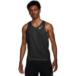 Maillots de running Nike Dri-FIT beiges nude sans manches Taille L look fashion pour homme 