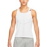 Maillots de running Nike Dri-FIT beiges nude sans manches Taille XL look fashion pour homme 
