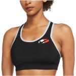 Brassières de sport Nike Dri-FIT noires en polyester respirantes Taille XS pour femme 