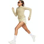 Chemises Nike Dri-FIT beiges nude à manches longues à manches longues Taille XS look sportif pour femme 