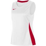 Maillots de basketball Nike blancs en polyester respirants à manches courtes Taille L pour femme en promo 