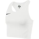 Brassières de sport Nike blanches en polyester respirantes Taille XXL pour femme en promo 