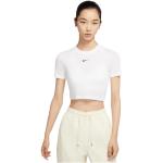 T-shirts col rond Nike Essentials blancs à manches courtes à col rond Taille XL classiques pour femme en promo 