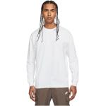 T-shirts Nike Essentials blancs à manches longues à manches longues à col rond Taille XL pour homme en promo 