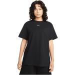 T-shirts col rond Nike Essentials noirs à manches courtes à col rond Taille XS pour femme en promo 