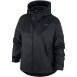 Vestes de running Nike Essentials noires en polyester imperméables coupe-vents respirantes Taille XL pour femme 