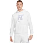 Sweats Nike blancs en polyester à capuche à manches longues à col rond Taille S pour homme en promo 