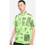 T-shirts Nike verts en polyester respirants à manches courtes Taille M pour homme en promo 