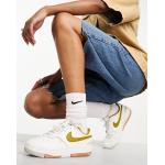 Baskets plateforme Nike blanches en cuir à lacets Pointure 36 look casual pour femme en promo 