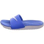 Claquettes de piscine Nike Kawa blanches Pointure 33,5 look fashion pour garçon en promo 