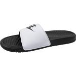 Nike Homme Benassi JDI Chaussures de Plage & Piscine, Blanc (White/Black Black), 44 EU