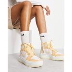 Baskets plateforme Nike Jordan jaunes en cuir à lacets Pointure 42,5 look casual pour femme en promo 