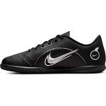 Nike Jr. Mercurial Vapor 14 Club IC Little/Big Kids' Indoor/Court Soccer Shoes, Black/Metallic Silver-Medium Ash, 38 EU