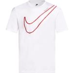 T-shirts Nike Swoosh blancs à manches courtes à manches courtes Taille XXL look fashion pour homme 