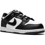 Chaussures Nike Dunk Low blanches en cuir en cuir à bouts ronds pour garçon 