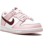 Chaussures pour la Saint-Valentin Nike Dunk roses en caoutchouc en cuir à bouts ronds pour femme 