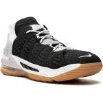 Chaussures Nike LeBron XVIII noires en caoutchouc en cuir à bouts ronds pour femme 
