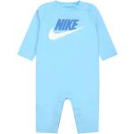 Body Nike bleues claires bébé à manches longues lavable en machine look sportif 