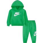 Sweats à capuche Nike verts en polaire enfant 