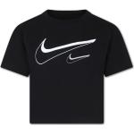 T-shirts à col rond Nike noirs en coton mélangé enfant 