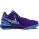 Baskets basses Nike LeBron violettes en daim à bouts ronds look casual pour homme 