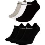 Nike - Lot de 6 paires de chaussettes de sport - SX7678 - Blanc/gris/noir, 3 paires multicolores, 3 paires noires
