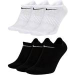 Nike - Lot de 6 paires de chaussettes de sport - SX7678 - Blanc/gris/noir, 3 paires blanches et 3 paires noires.