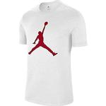 Nike M J Jumpman SS Crew T-Shirt Homme, White/(Gym Red), FR (Taille Fabricant : XS)