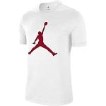 Nike M J Jumpman SS Crew T-Shirt Homme White/(Gym Red) FR: XL (Taille Fabricant: XL)