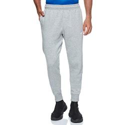 Nike M NSW Club JGGR BB Pantalon de Sport Homme DK Grey Heather/Matte Silver/(White) FR: M (Taille Fabricant: M)
