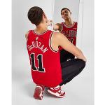 Maillots de basketball rouges en fil filet NBA Tailles uniques pour homme 