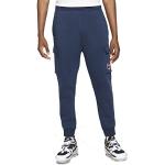 Pantalons cargo Nike Swoosh bleu marine en coton Taille L look fashion 