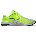 Chaussures de salle Nike Metcon 8 jaunes en fil filet légères à scratchs pour homme en promo 