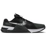Chaussures de running Nike Metcon 8 noires en fil filet légères à scratchs pour homme en promo 