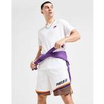 Shorts de basketball blancs NBA respirants Taille M look casual pour homme 
