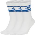 Nike Nsw Everyday Essential Crew Socks, White/Game Royal/Game Royal, taille: 42-46, Chaussettes, DX5089-105 42-46