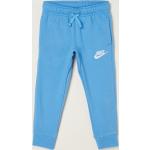 Pantalons de sport Nike bleus à logo en polaire enfant 