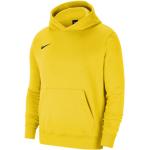 Sweats à capuche Nike Park jaunes en polaire enfant en promo 