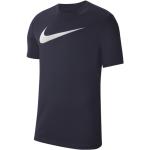 T-shirts à col rond Nike Swoosh bleus enfant respirants en promo 