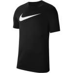 T-shirts à col rond Nike Swoosh noirs enfant respirants en promo 